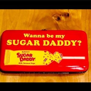 Conversational candy red wallet